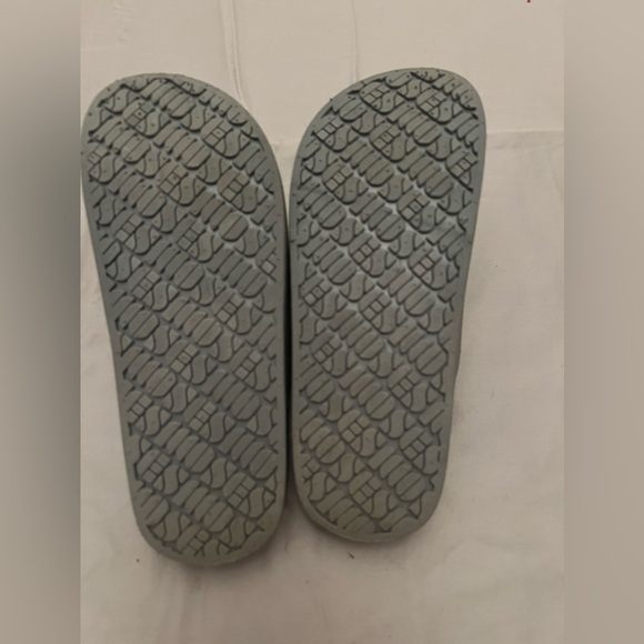 Silver slides. Girls sz 32/33. EUC - Picture 6 of 6